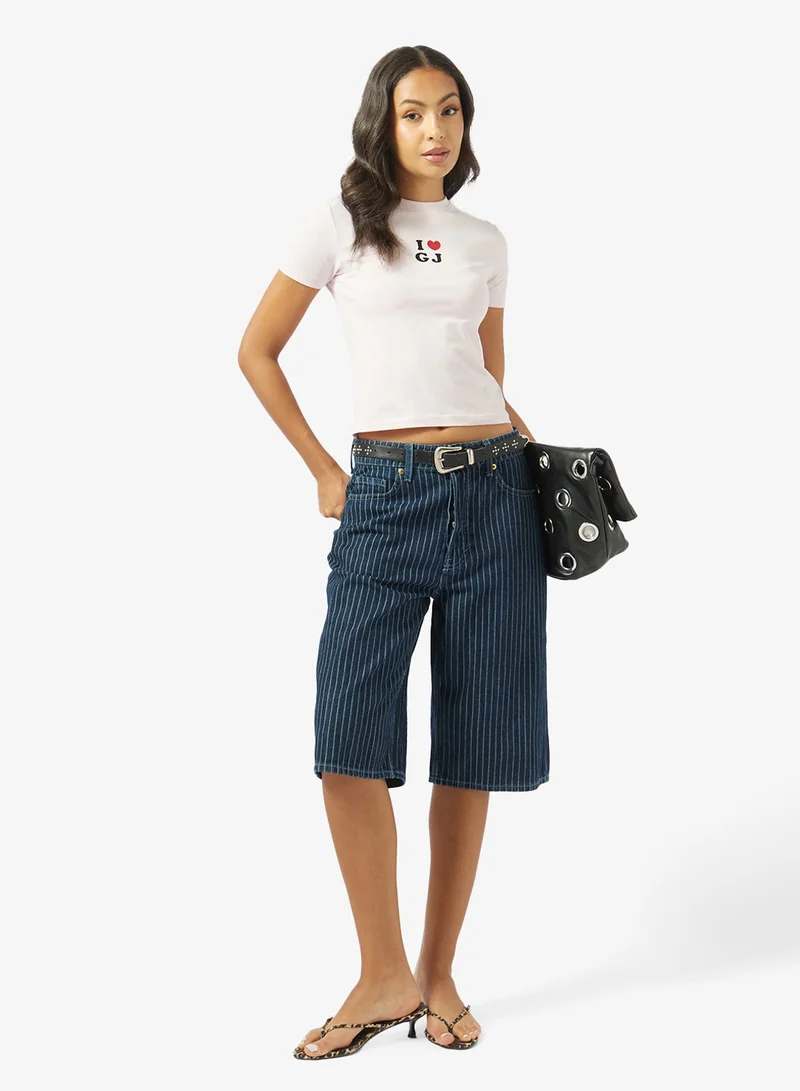 Guess Jeans  Graphic Crew Neck T-Shirt for Women | Best Price UAE