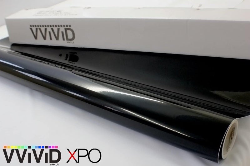 VViViD فيلم لاصق لفائف فينيل أسود لامع VViViD 1/2 قدم × 5 أقدام ورقة إطلاق الهواء - Image 5