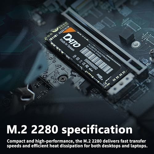 DATO 1TB SSD M.2 2280 PCIe Gen3x4 NVMe Internal Solid State Drive, Up to 2500/1700 MB/s, DP700 Series - Image 4