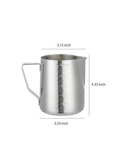 Generic Milk frothing pitcher - high quality stainless steel - 550ml  - Image 3