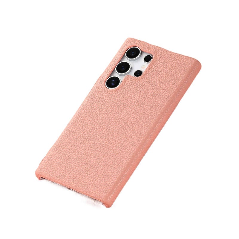 Protective Case | Pink Leather Texture | Shockproof Cover for Samsung Galaxy S20 - Image 5
