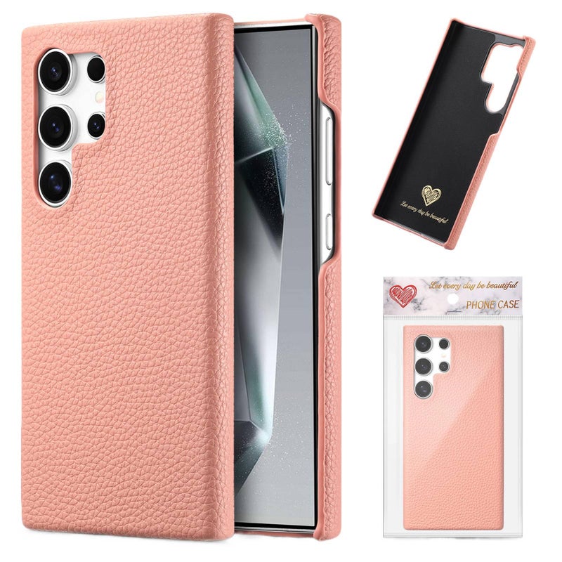 Protective Case | Pink Leather Texture | Shockproof Cover for Samsung Galaxy S20 - Image 1