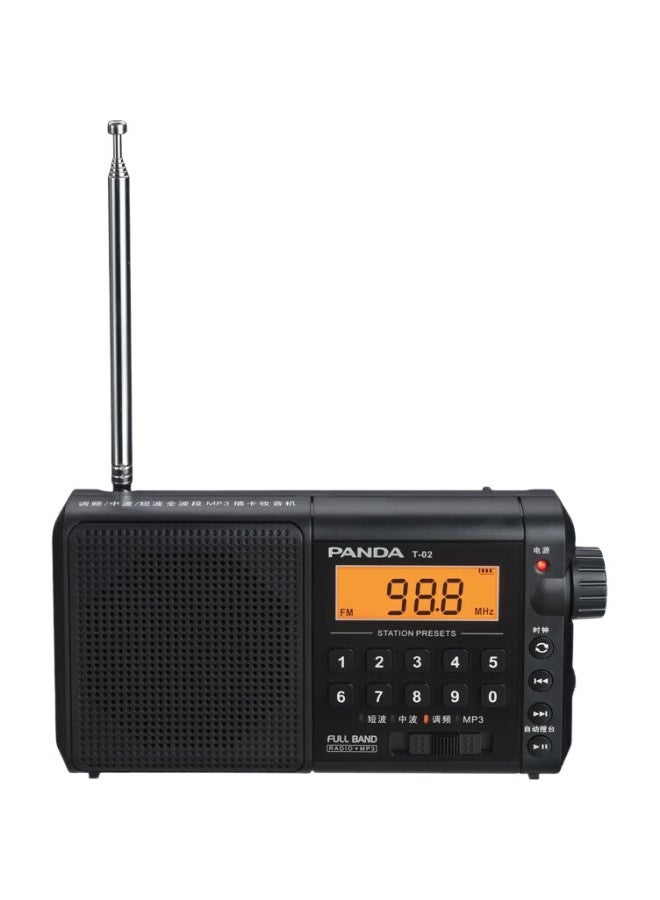 Panda Panda T-02 All-Band Radio, Portable Card-Insert Tf Card, Rechargeable, For Elderly, Car-Mounted Backup, Semiconductor (Upgraded Version) - Image 2