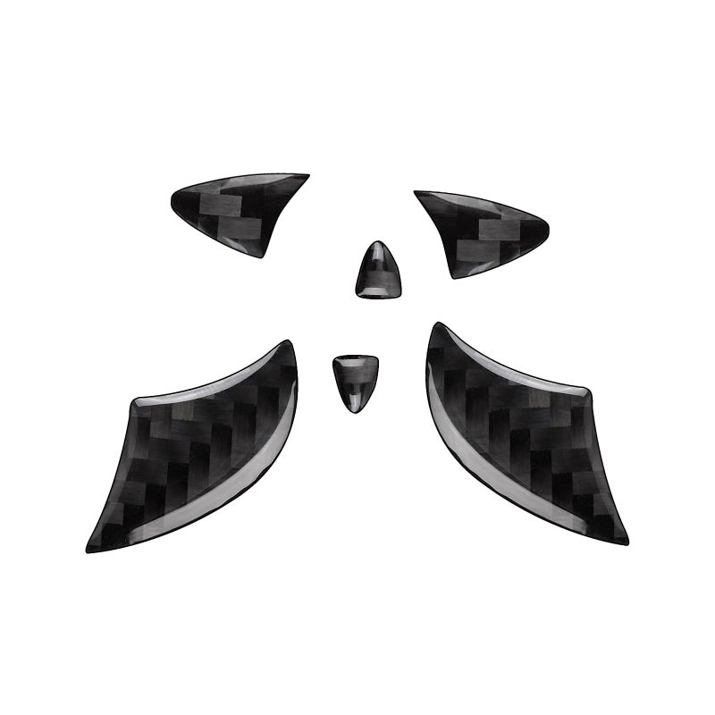 LANZMYAN Compatible with Car Rear Tailgate Emblem Logo Trim Accessories Carbon Fiber Emblem Badge Decal Cover Sticker for Toyota RAV4 20202024 Black
