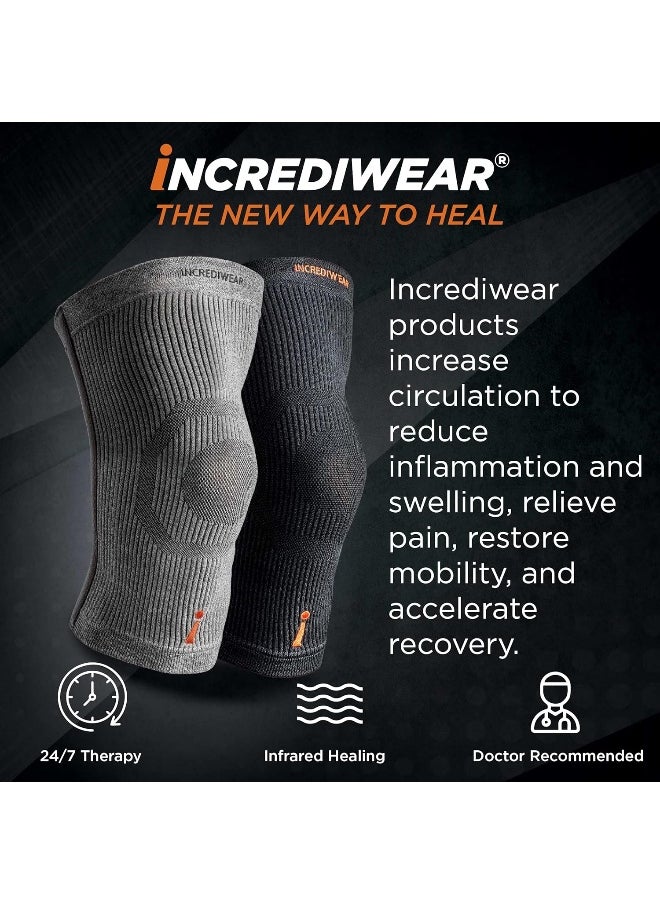 INCREDIWEAR Incrediwear Grey X-Large Knee Sleeve Support Brace  - Image 2
