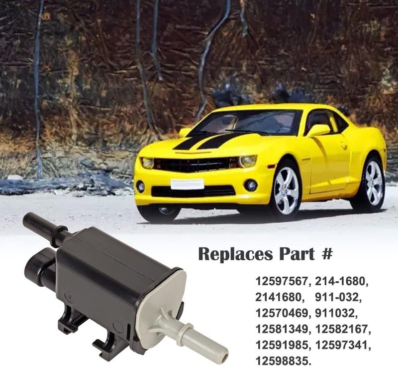 RICH AUTO RICH Vapor Canister Purge Valve Compatible with 2004-2020 Chevy Tahoe Silverado Suburban Malibu GMC Sierra Yukon Part # 214-1680 911-032 2141680 - Image 4