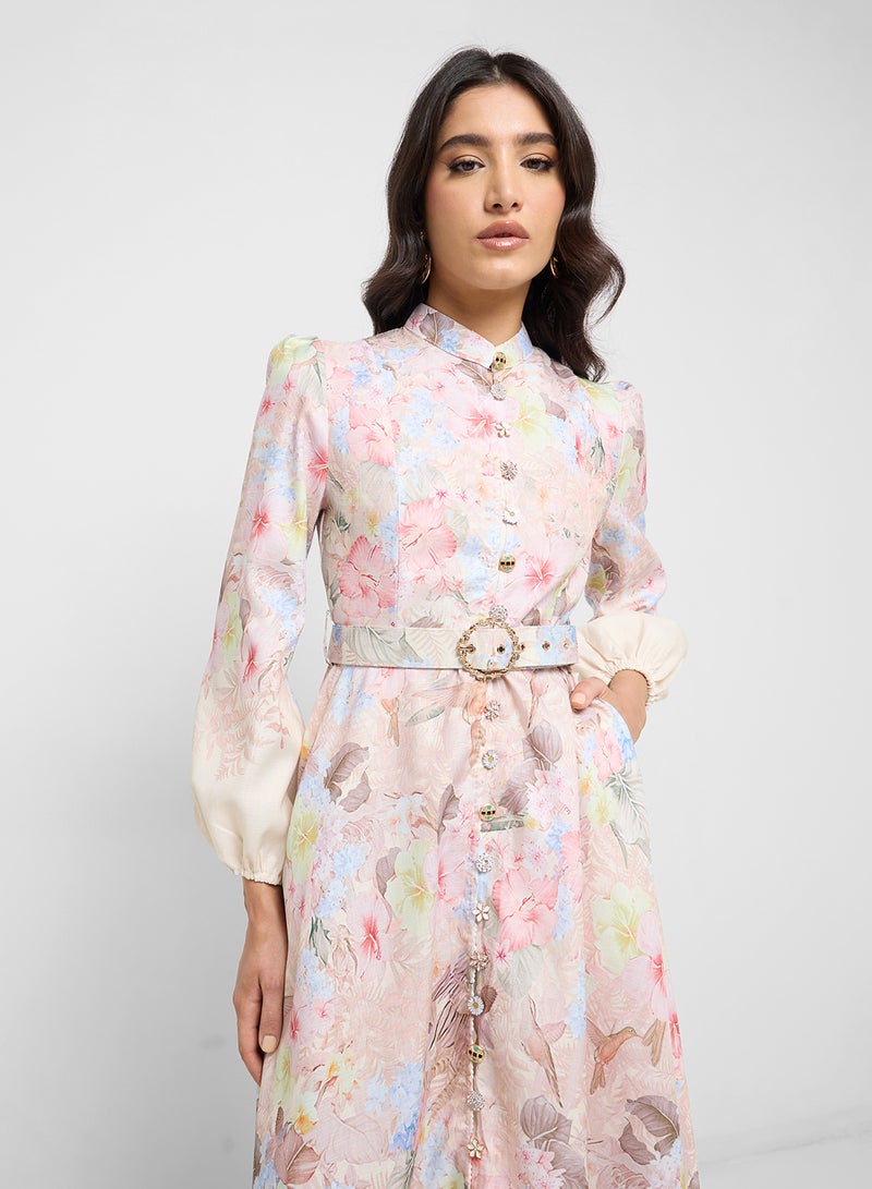 ELLA Floral Print Dress - Image 3