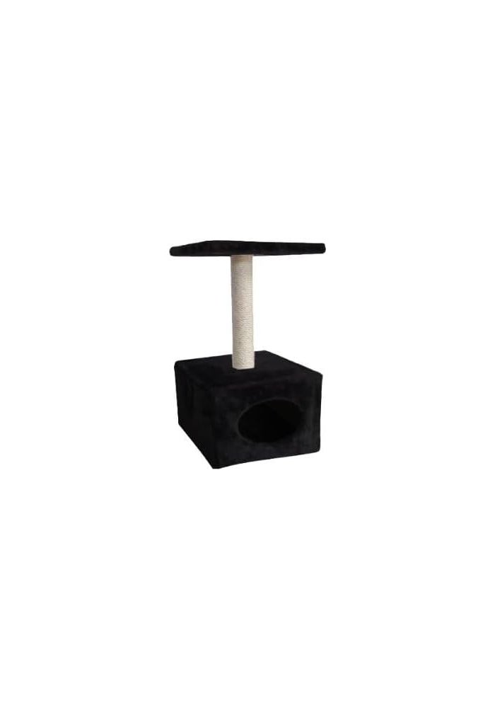ebi Classic Cat Tree Abey & Scratch Post 60cm - Grey 30x30x60cm - Image 4