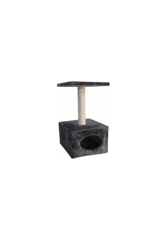 ebi Classic Cat Tree Abey & Scratch Post 60cm - Grey 30x30x60cm - Image 3