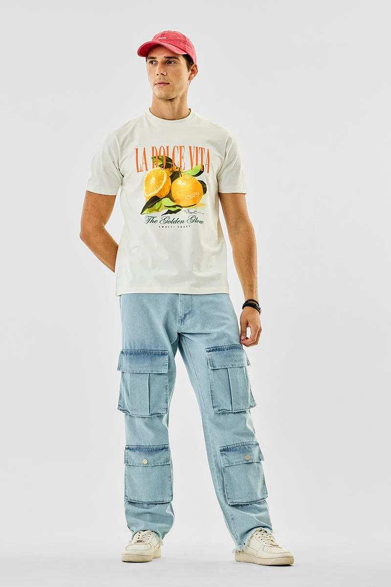 SNITCH جينز كارغو واسع بثمانية جيوب