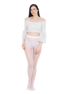 BYC WOMEN'S PANTYHOSE STOCKING - FREE SIZE - WHITE (PACK OF 3)  - Image 1