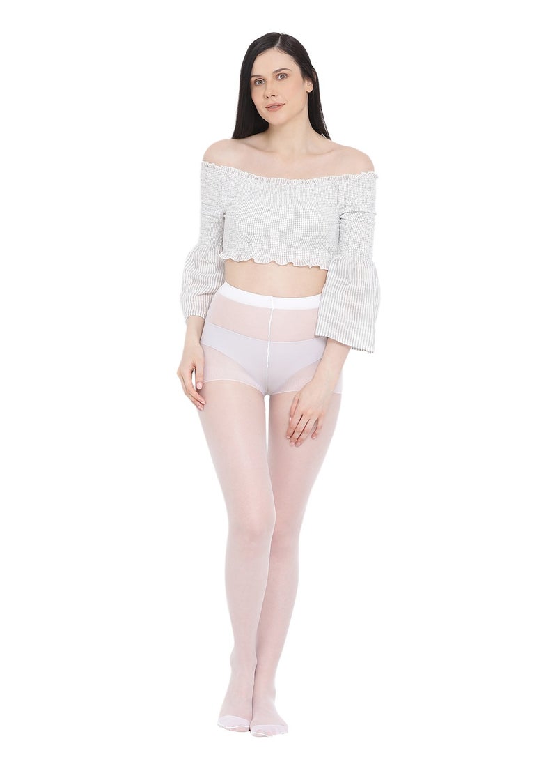 BYC WOMEN'S PANTYHOSE STOCKING - FREE SIZE - WHITE (PACK OF 3)  - Image 1