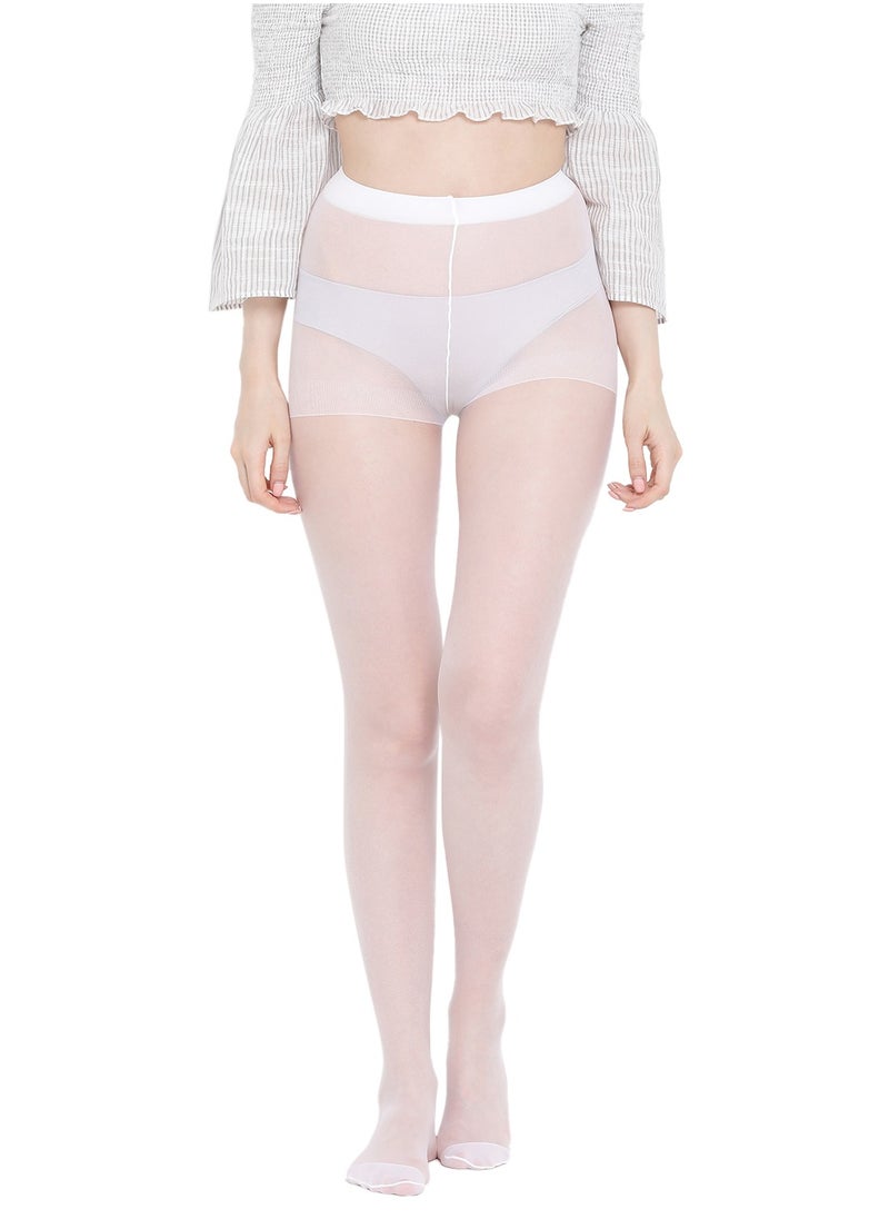 BYC WOMEN'S PANTYHOSE STOCKING - FREE SIZE - WHITE (PACK OF 3)  - Image 2