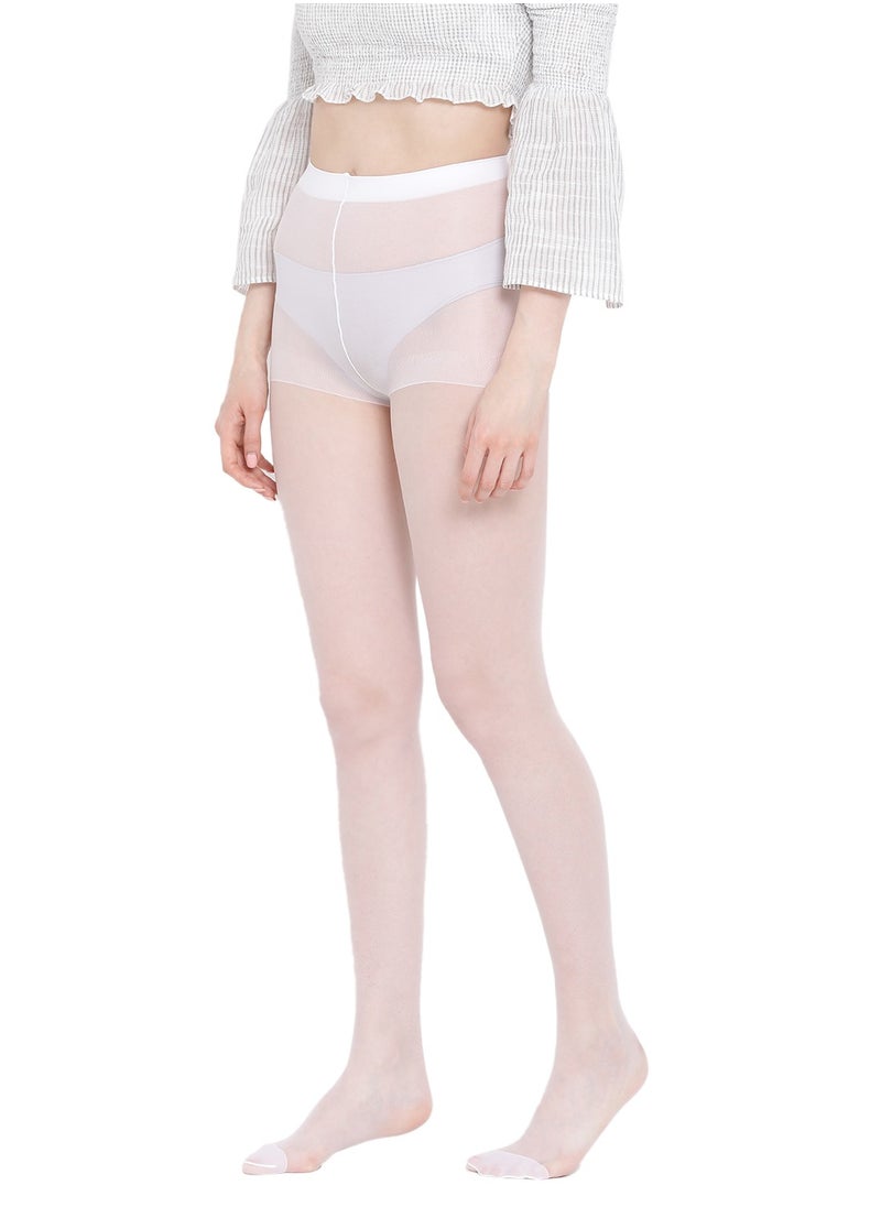 BYC WOMEN'S PANTYHOSE STOCKING - FREE SIZE - WHITE (PACK OF 3)  - Image 3