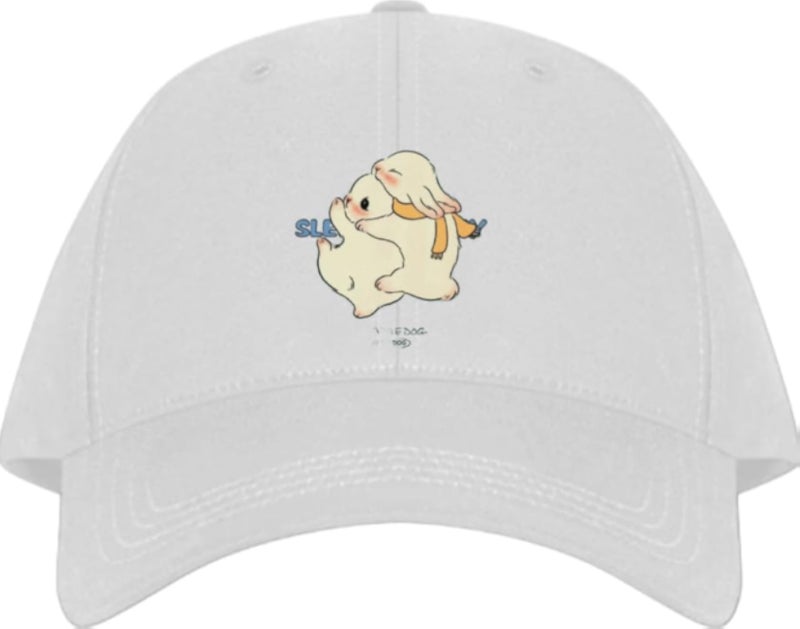 SLEEPY Planets unisex baseball cap White
