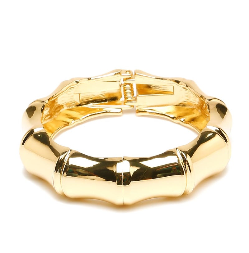 YouBella Jewellery Stylish latest Gifts Gold Plated Bold Look Celebrity Inspired Cuff Bracelet for Girls and Women (Style 1) - Image 1