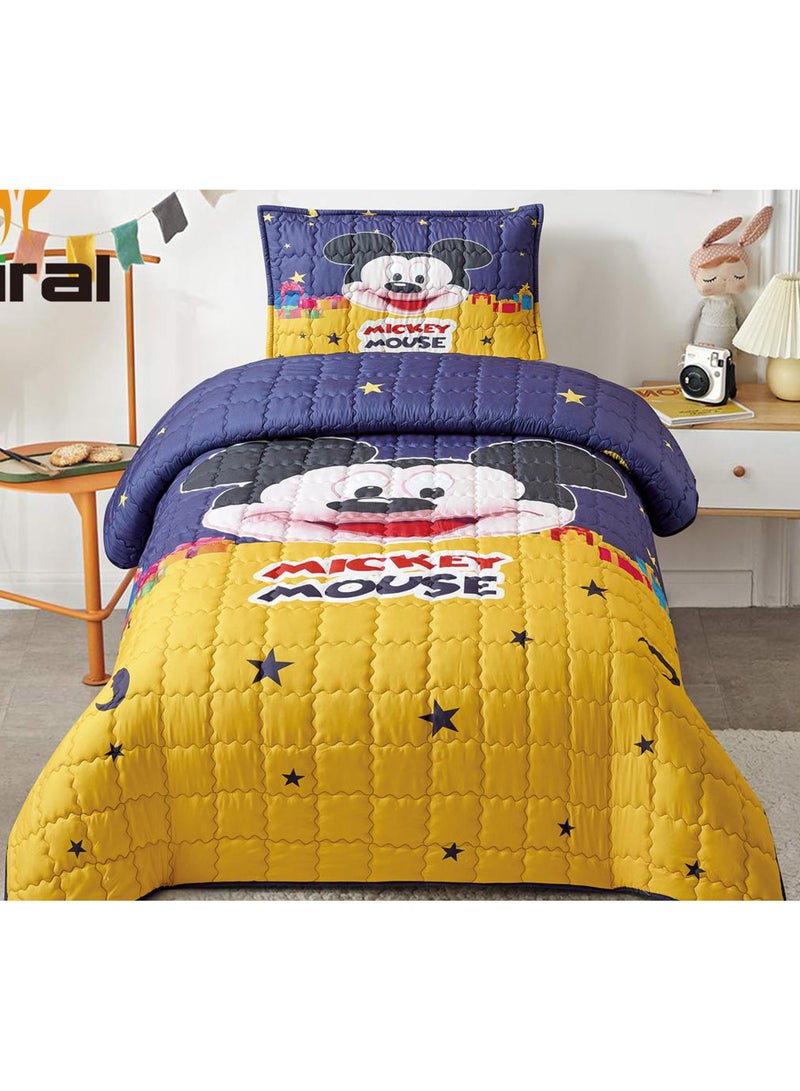 Miral High-Quality Compressed Cotton Kids Bedding Set – 3 Pieces (Comforter 210×160 cm, Fitted Sheet 200×120 cm, Pillowcase 70×45 cm) - Image 2