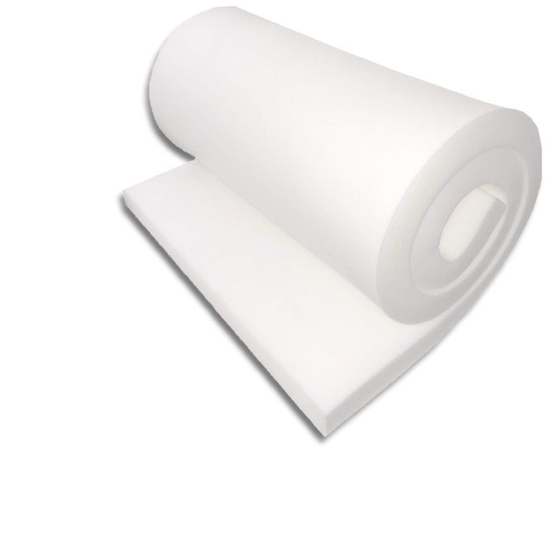 FoamTouch Upholstery Foam Cushion Medium Density Standard Seat Replacement Sheet Padding 2 L x 24 W x 72 H