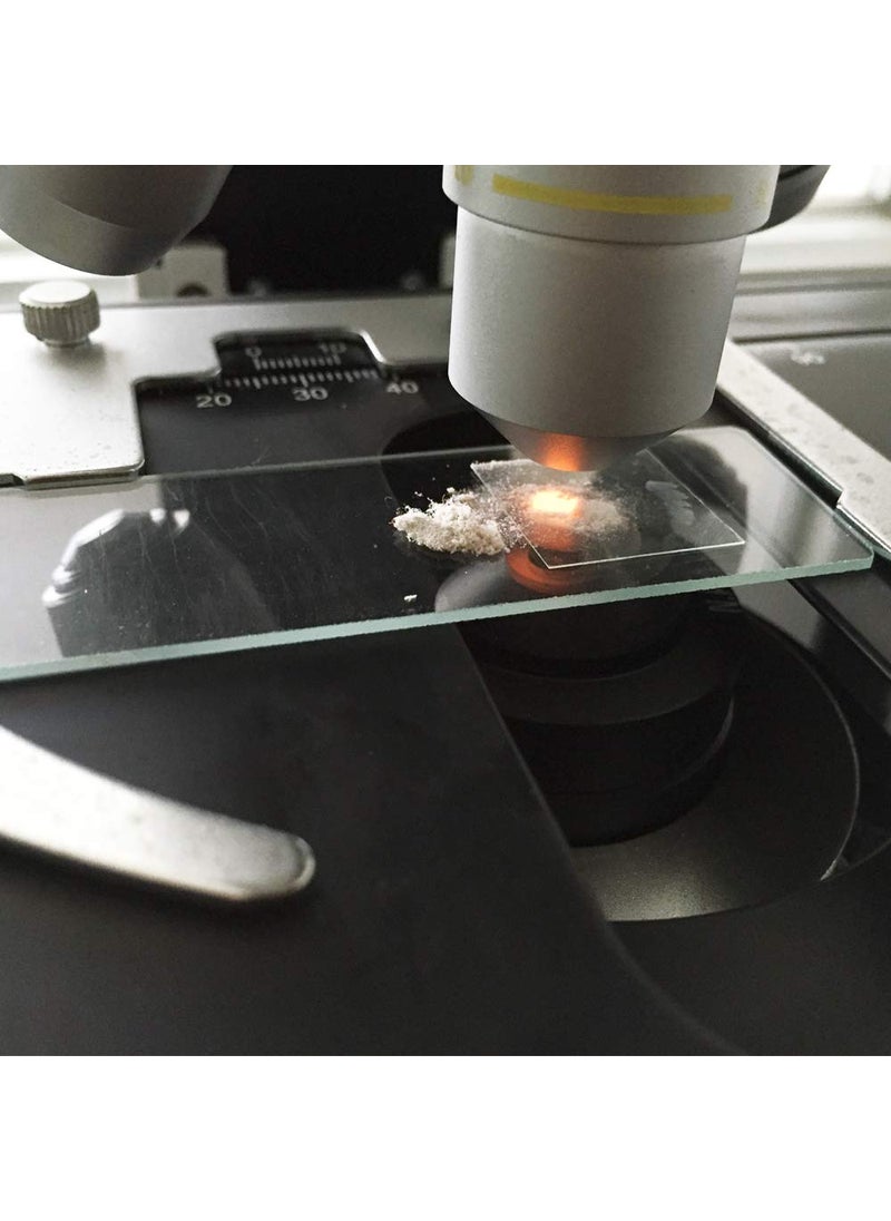 Twdrer Twdrer 100PCS Clear Transparent Blank Microscope Slides and 100PCS Square Coverslips Cover Glass (22mm x 22mm)  - Image 5