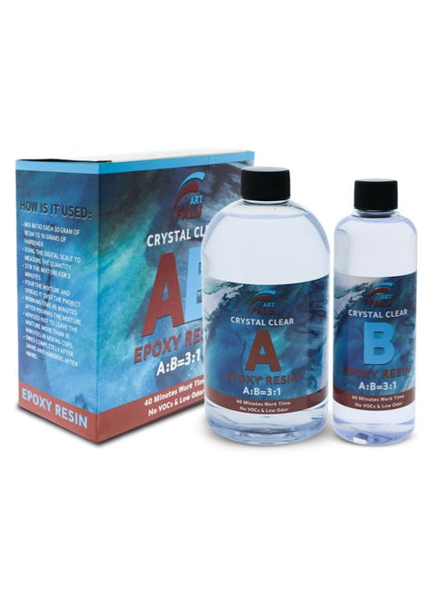 Resin art 3 to 1 Weight Ratio 1000G With Tools