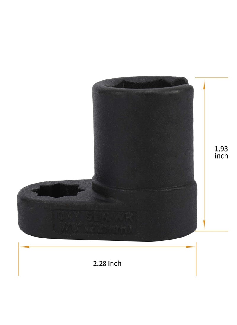 RATSAW - Oxygen Sensor Socket, 1/2" Drive 7/8" 22mm Hex Offset Socket - Image 1