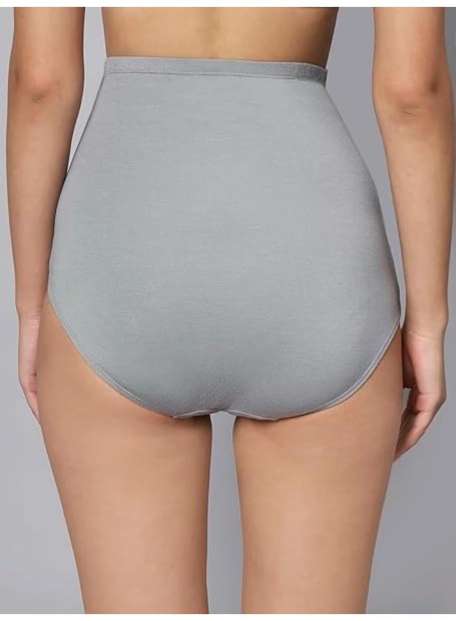 TUMMY Bamboo Cotton Panty Set Full Coverage Nursing Bra for Postpartum, Pregnancy & Breastfeeding || Comfortable Underwear for Women Belly Support - Image 5