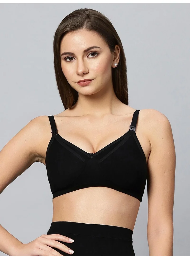 TUMMY Bamboo Cotton Panty Set Full Coverage Nursing Bra for Postpartum, Pregnancy & Breastfeeding || Comfortable Underwear for Women Belly Support