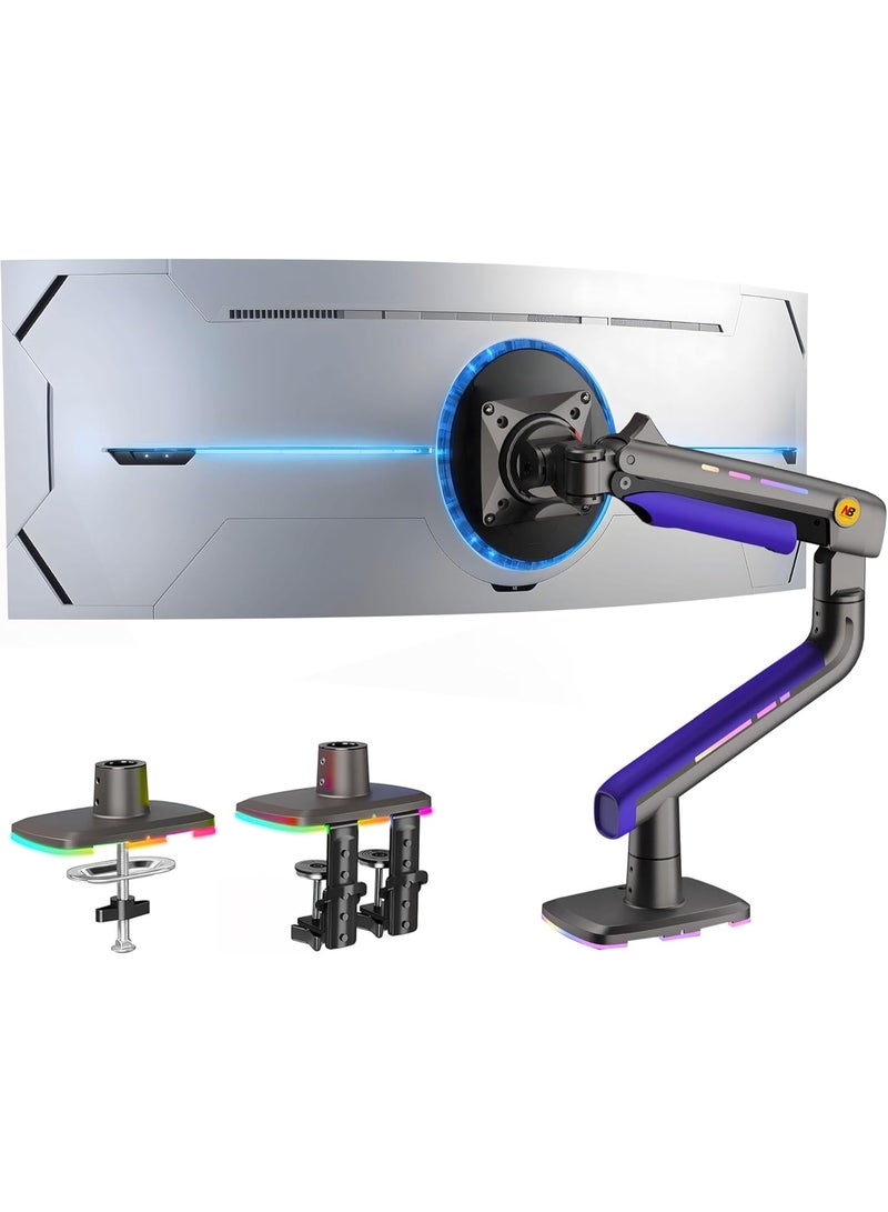 NB ERGONOMIC NB ERGONOMIC G60 RGB Gaming Monitor Arm 32 to 60 inch, Heavy Duty Stand up to 20 kg  - Image 1