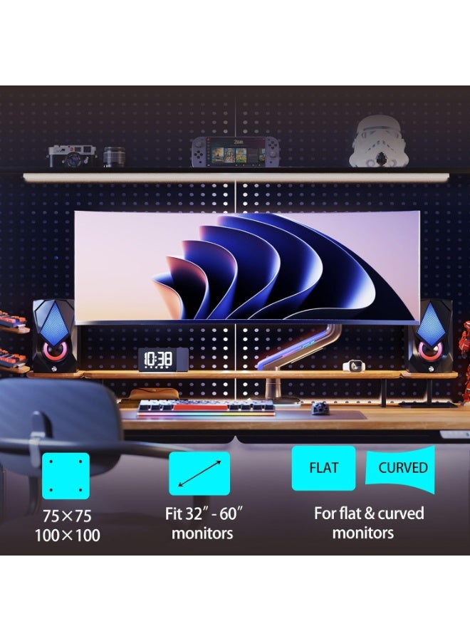 NB ERGONOMIC NB ERGONOMIC G60 RGB Gaming Monitor Arm 32 to 60 inch, Heavy Duty Stand up to 20 kg  - Image 2