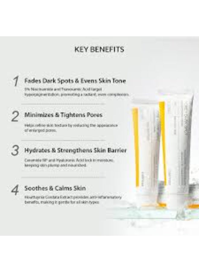 سيليماكس كريم سيليماكس لتفتيح المسام والبقع الداكنة 35 مل | نياسيناميد وحمض الترانيكساميك والسيراميد | كريم تفتيح كوري للبقع الداكنة والمسام ولون البشرة غير الموحد. - Image 2