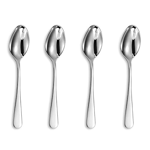 KEAWELL Premium Louise Spoons Set Set of 4 1810 Stainless Steel Exceptional mirror finish Dishwasher Safe 55 Small Spoon