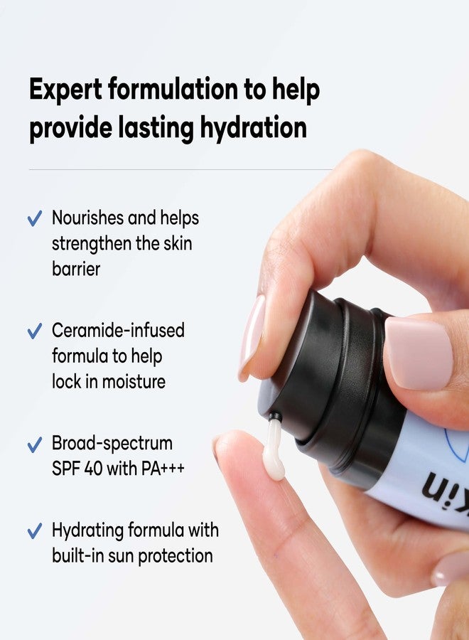 Cureskin Ceramide Moisturizer SPF 40 PA+++ Skin Barrier Repair Face Moisturizer for Men and Women | Hyaluronic Acid Moisturizer for Face | Anti Aging Cream for Women and Men, 1.76 Ounce (Pack of 2 - Image 2