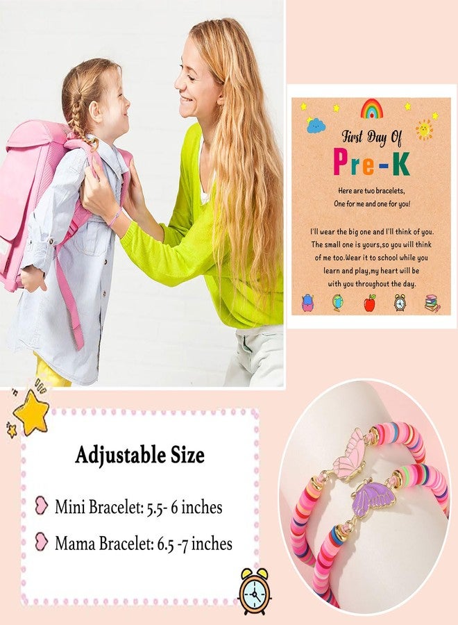 AULSIEY First Day of Kindergarten Bracelet Mommy and Me,Back to School Outfits for Girls,First Day of School Pre K Preschool Bracelet for Mommy and Me,Back to School Pre K Stuff (Pre K) - Image 4