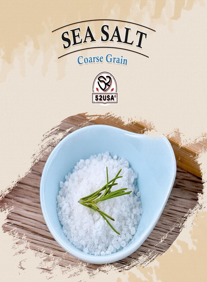 52USA Sea Salt, 2lb - 32oz (1 Pack), Coarse Grain, Salt Grinder Refill, Perfect Coarse Sea Salt For Cooking, All Natural Sea Salt - Image 3