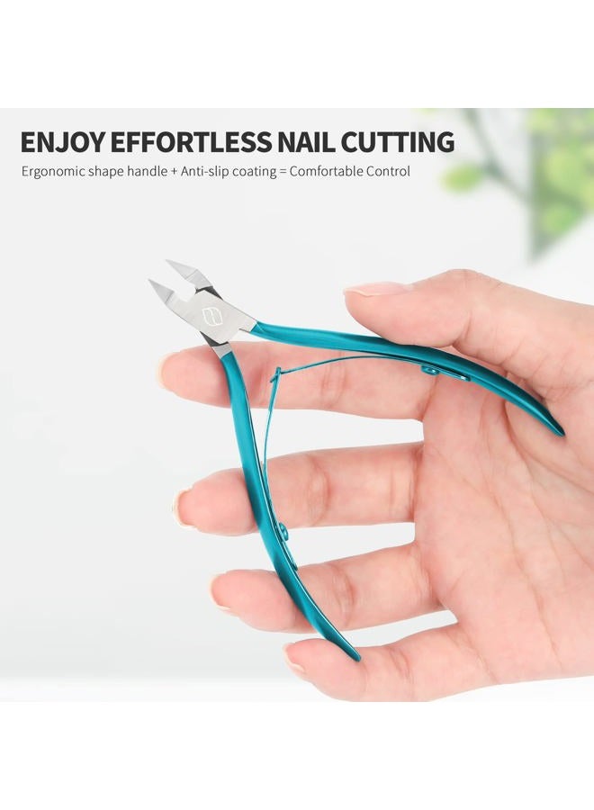 FERYES Toenail Clipper Straight Blade for Ingrown and Thick Nails - Stainless Steel and Sharp Pointed Tip Ingrown Nail Clipper – Wide Jaw Toe Nail Cutter Podiatry Tool - Image 5