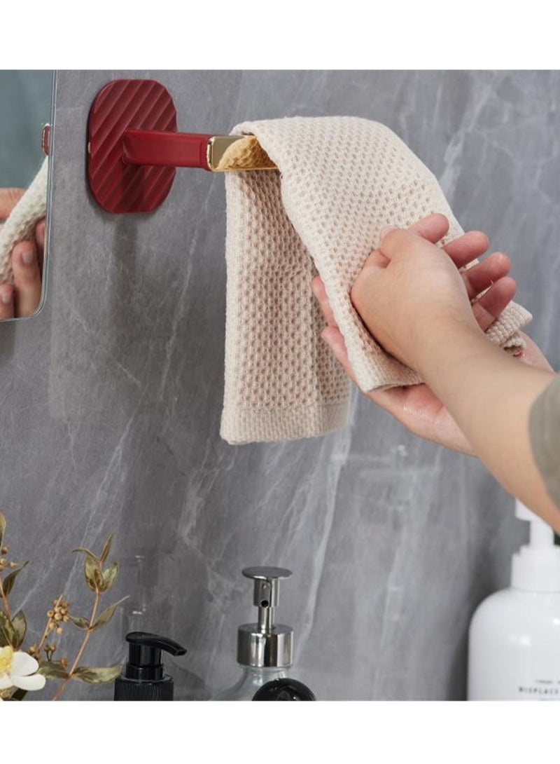 3pcs Light luxury hooks without punching strong wall adhesive hooks load-bearing wall behind the door bathroom traceless key clothes hooks - Image 3