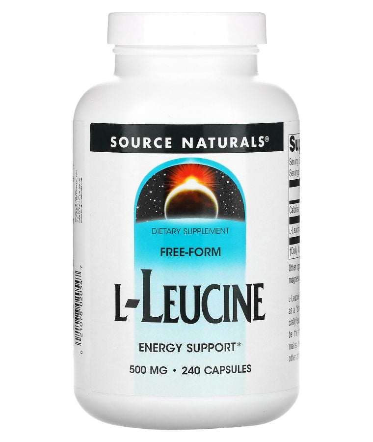Source Naturals L-Leucine 500 mg 240 Capsules