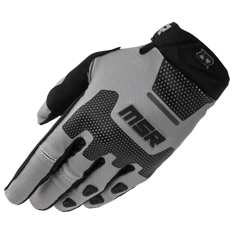 MSR Legend Tactical Touchscreen Dirt Bike Motocross MTB Airsoft Paintball Gloves for Men Women Small Grey - Image 1