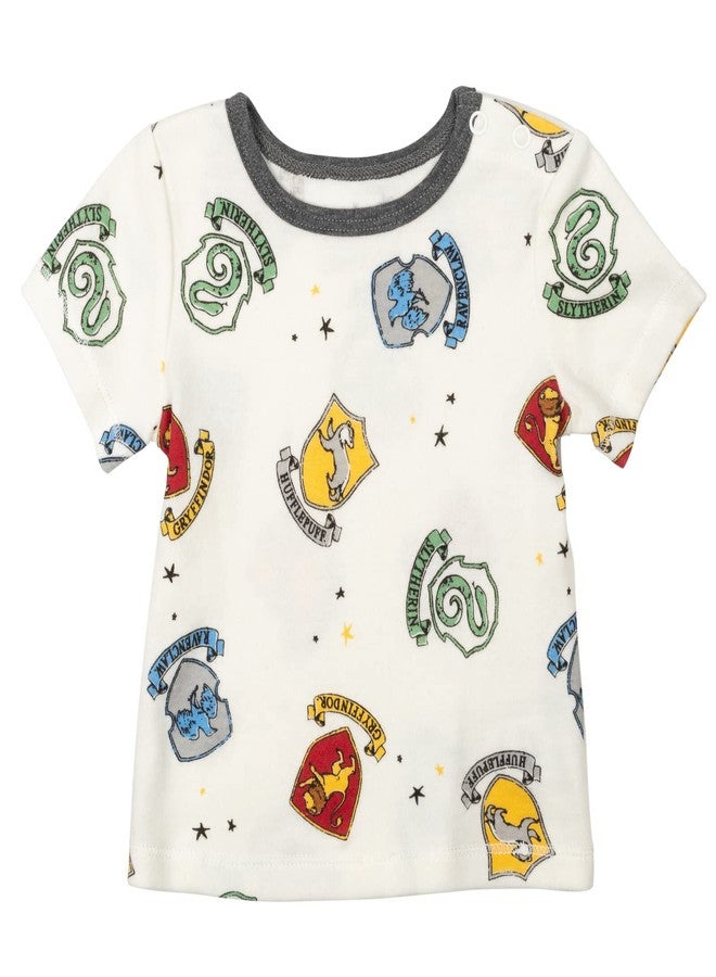 Harry Potter Hogwarts Infant Baby Boys French Terry Short Overalls T-Shirt and Hat 3 Piece Outfit Set 18 Months - Image 5