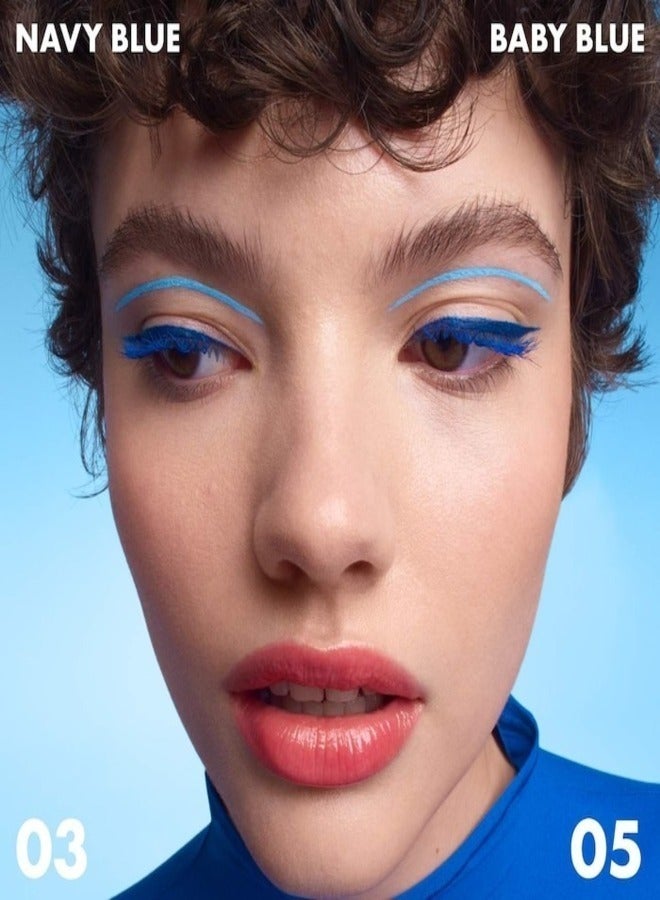 SEPHORA COLLECTION 12h Intense Ink Classic Line - Precise, Intense Felt-Tip Eyeliner 03 Navy Blue - Matte Navy Blue 1ml - Image 3