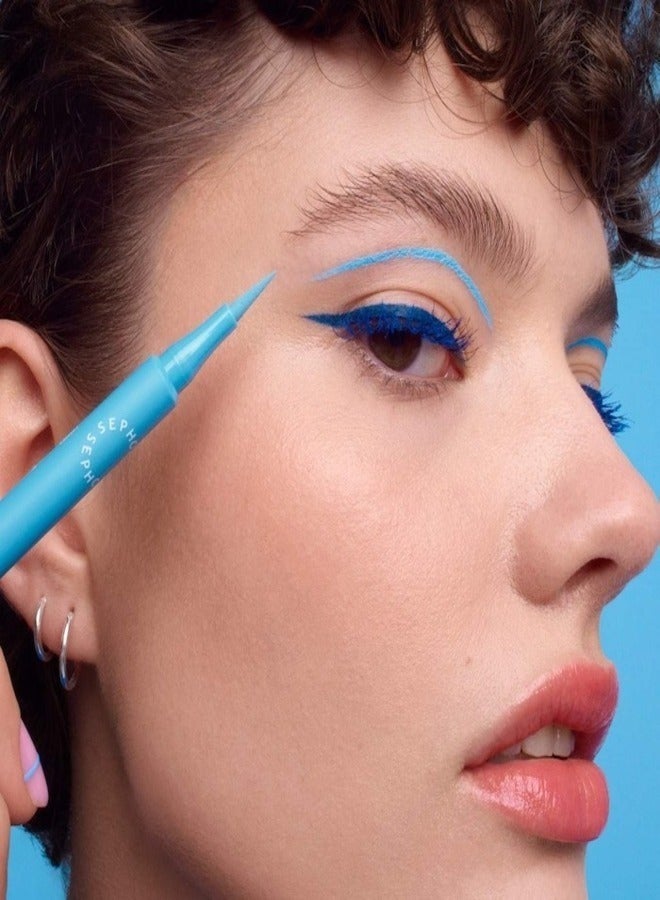 SEPHORA COLLECTION 12h Intense Ink Classic Line - Precise, Intense Felt-Tip Eyeliner 03 Navy Blue - Matte Navy Blue 1ml - Image 4
