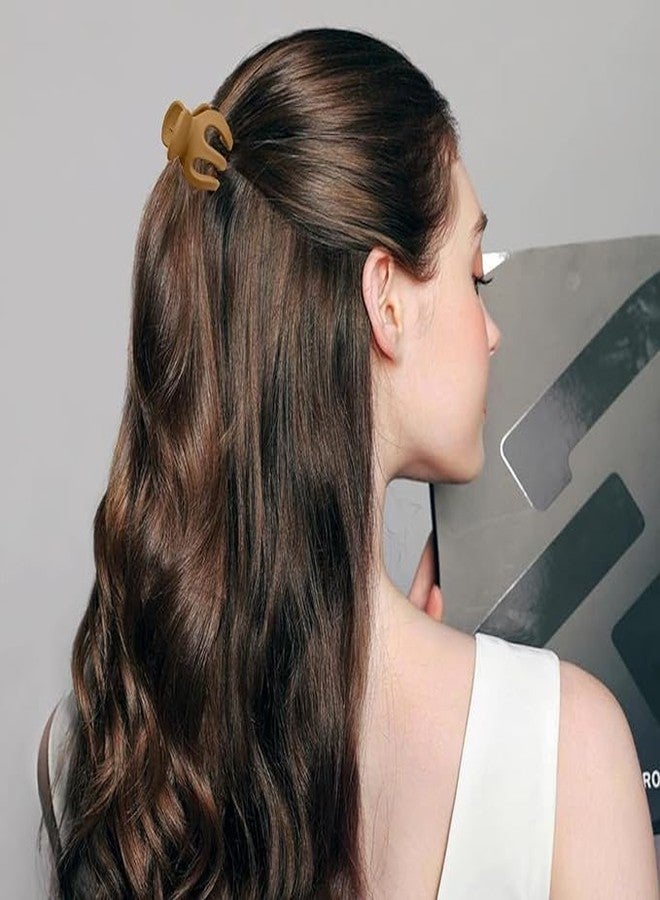 Bakefy-6 Pcs Hair Accessories for Women - Hair Clips for Women, Flower Claw Clip, Clutchers for Hair, Clip Coupanas, Aesthetic Claw Clips, Hair Clutcher for Women, Large Medium Small Hair Claw Clips, Metal & Plastic Banana Clips, Matte Jelly Clear Hair Clutches, Big Claw Clips for Thick Hair, Small Size Hair Claws - Image 5