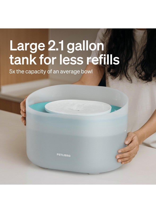 PETLIBRO PETLIBRO Dog Water Fountain, 2.1Gal/8L Capsule Dog Fountain for Medium to Large Dogs, Anti-Splash Dog Water Bowl Dispenser, Super Quiet Pet Water Fountain, Great for Dogs Cats and Multi-Pet Home  - Image 4