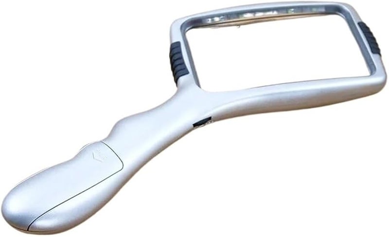 Large Handheld Magnifying Glass with LED Light Microscope Slides Accessories Kit - Image 1