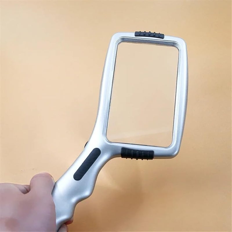 Large Handheld Magnifying Glass with LED Light Microscope Slides Accessories Kit - Image 3