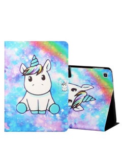 Case Cover For Samsung Galaxy Tab A7 2020 T500/T505 Colored Drawing Horizontal Flip Leather Case with Holder & Card Slots & Sleep / Wake-up Function Unicorn