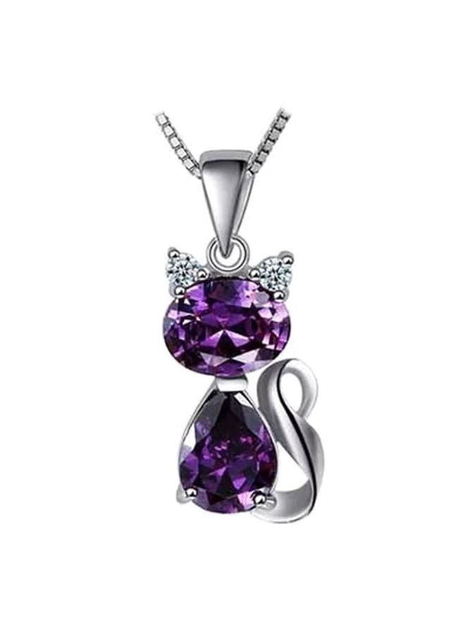 نيبمينينت قلادة بدلاية مطلية ومرصعة بالذهب الأبيض وبتصميم على شكل حيوان - Image 1