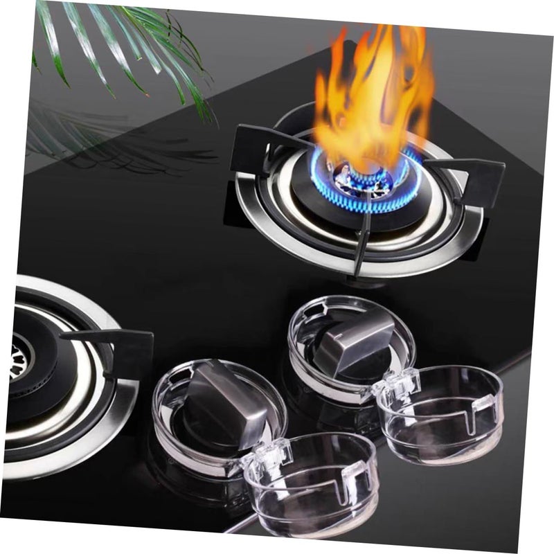 6 Pcs Stove Knob Covers Protectors Prevent Accidental Burns Gas Leaks Easy to Clean - Image 5
