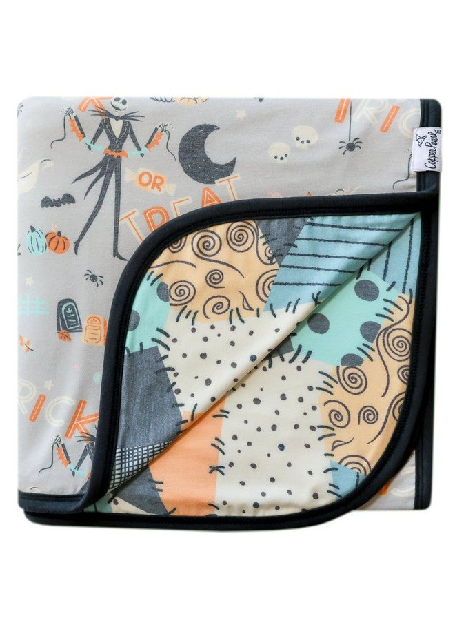 Copper Pearl Large Premium Knit Baby 3 Layer Stretchy Quilt Blanket 'Nightmare Before Christmas' - Image 1