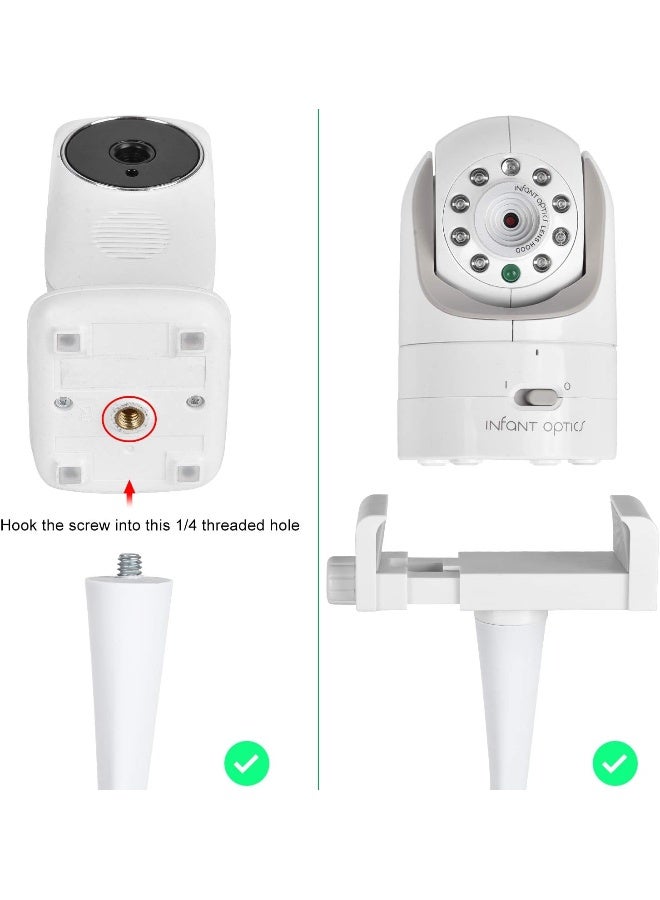 iTODOS حامل كاميرا مراقبة الأطفال iTODOS متوافق مع Infant Optics DXR 8 ومعظم أجهزة مراقبة الأطفال الأخرى - Image 4